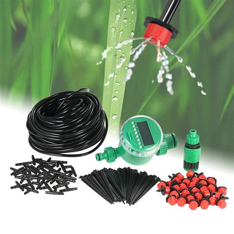 Diy Automatic Drip Irrigation Plant Kit Greenhouse Self Watering Timer