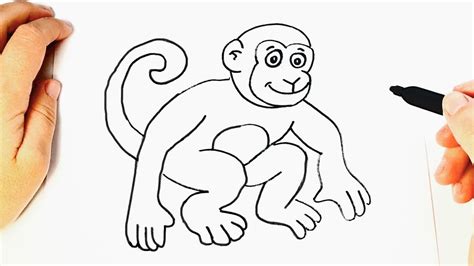 How To Draw A Monkey Step By Step Monkey Drawing Lesson Youtube
