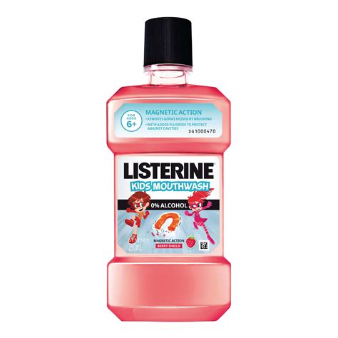 Listerine Kids Berry Shield Listerine Antiseptic Mouthwash Rinse