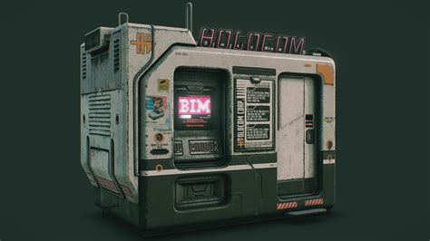 Cyberpunk Holocom Booth Buy Royalty Free 3d Model By Quaz30 E6e7ed4
