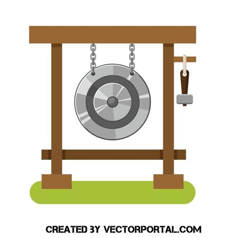 Gong Vector Clip Art Gong Clip Art Vector