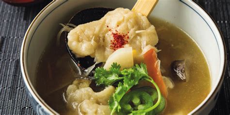 Morimotos Japanese Style Chicken And Dumpling Soup Andrew Zimmern