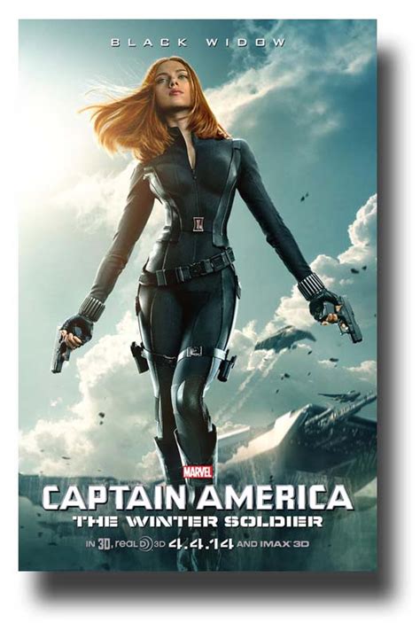Black Widow Poster Movie 11 X 17 Inches For Captain America Winter