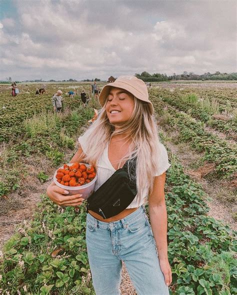 Angelica Blick On Instagram “strawberry Picking 🍓 Isn’t This Just Amazing We  Strawberry