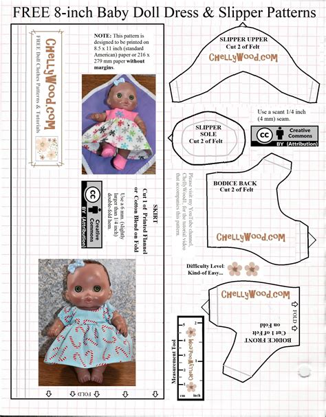 Free Pattern For Jc Toys Little Cutesies Doll Clothes Candy Cane Dress