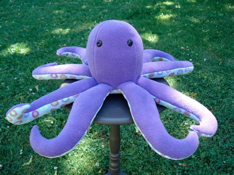 Fleece Menagerie Purple Octopus Sold