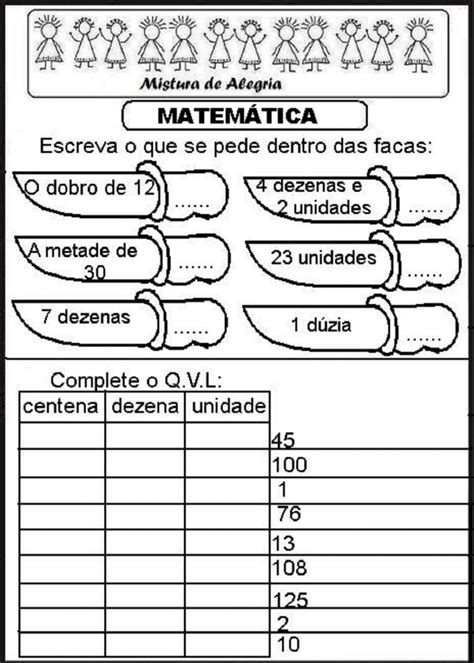 Atividade De Matematica Series Iniciais Alfabetizacao Imprimir Colorir