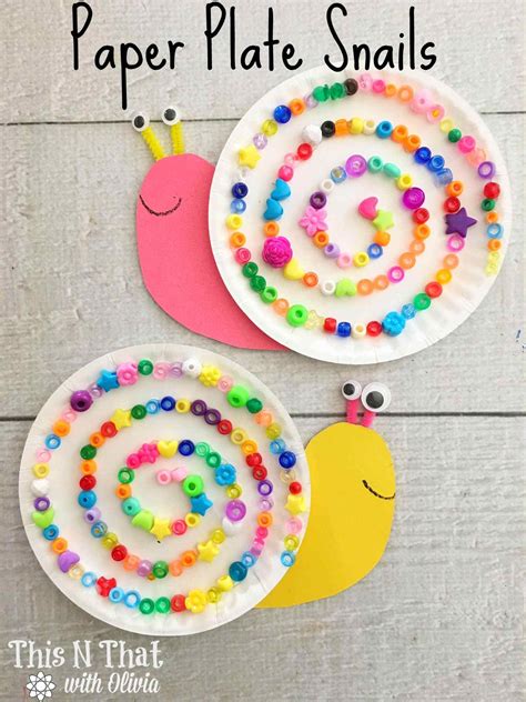 Paper Plate Snails Craft For Kids Snail Craft Diy Kids