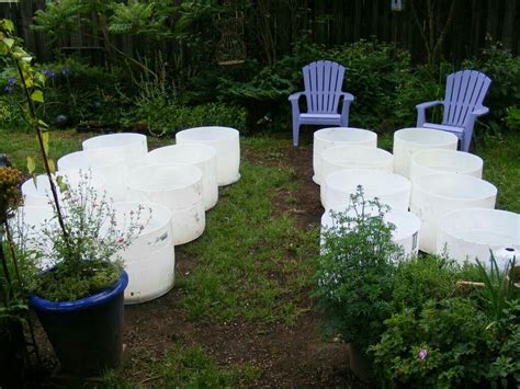 Plastic Barrel Gardening 55 Gallon Drum Garden Containers Hay Bale