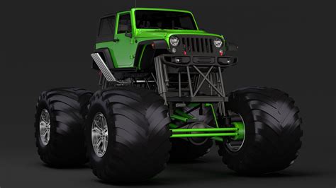 Monster Truck Jeep Wrangler Rubicon Jeep Wrangler Rubicon Monster