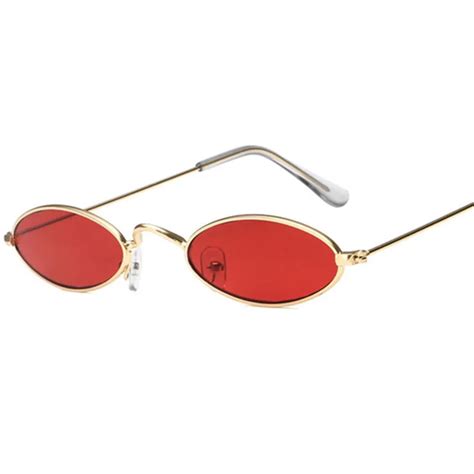 2019 New Brand Designer Vintage Oval Sunglasses Women Men Retro Clear Lens Eyewear Sun Glasses