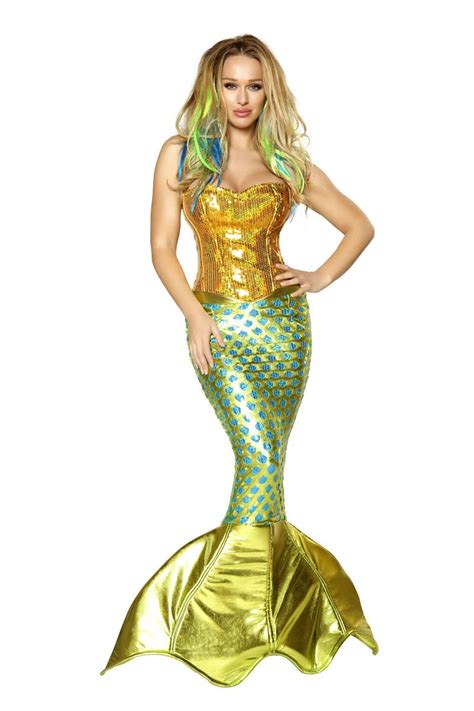 Adult Siren Of The Sea Deluxe Mermaid Woman Costume 22999 The Costume Land