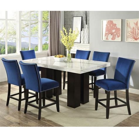 Check out our marble table top selection for the very best in unique or custom, handmade pieces from our coffee & end tables shops. Steve Silver Camila 7 Piece Counter Height Dining Set with ...