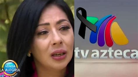 Shock En Tv Azteca Tras Rechazo En Vla Conductora Reaparece De Luto Y Con Una Gran