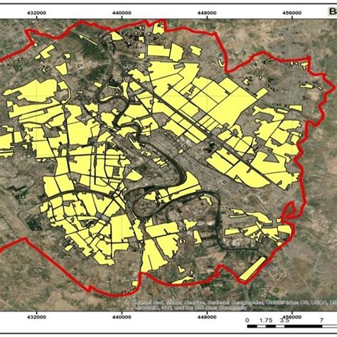 Residential Zones In Baghdad Source Researcher Depended On Iraqi