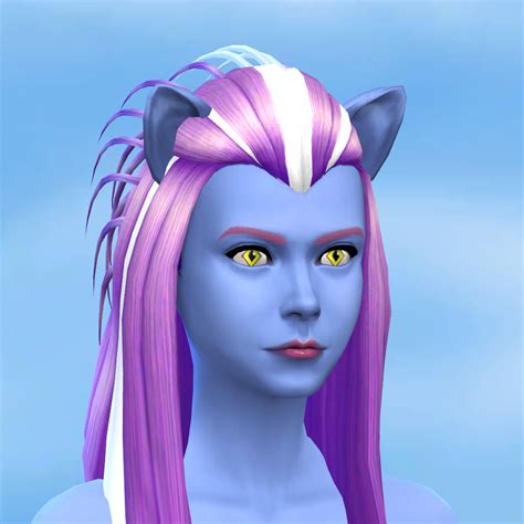 Zaneida And The Sims 4 — Hedgehog Ears Skin Detail Takes Skin Color And