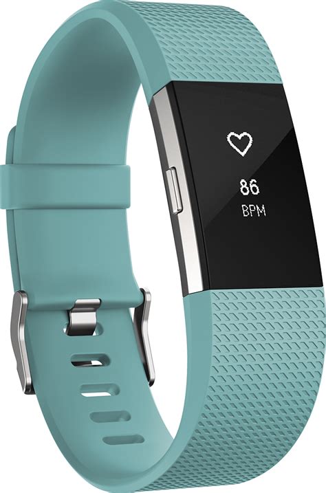 Best Buy Fitbit Charge 2 Activity Tracker Heart Rate Small Teal