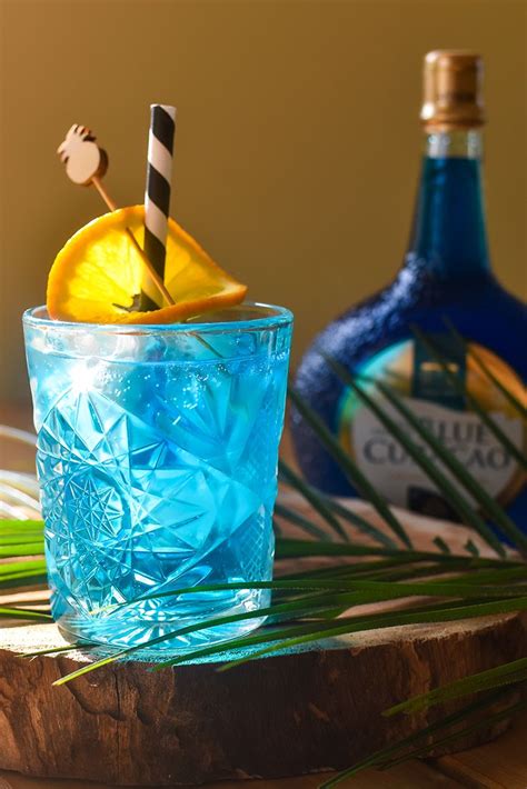 Blue Gin Delight Cocktail Recipe Senior Curaçao Liqueur Blue Gin