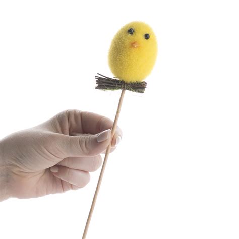 Fuzzy Easter Chick Picks Spring And Easter Holiday Crafts Factory
