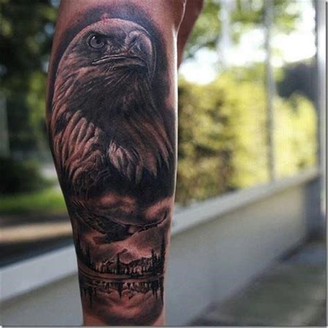 Mens Tattoos On The Leg Best Photos Bestmenstattoos Eagle