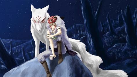 Anime Wolf Princess Mononoke Hd Wallpaper