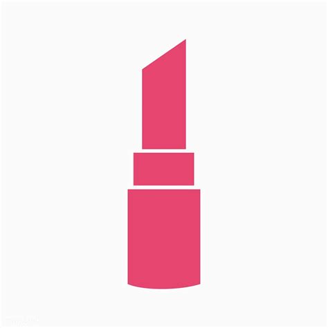Pink Lipstick Tube Icon Vector Free Image By Pink