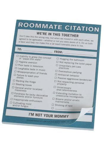 Ladylike Laws The Roommate Rules Roommate Rules Roommate Etiquette