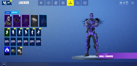 The Ultimate Purple Glow Skull Trooper Og Skull Trooper Shadow Wings