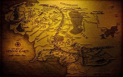 Earth Middle Lord Map Rings Desktop Wallpapers