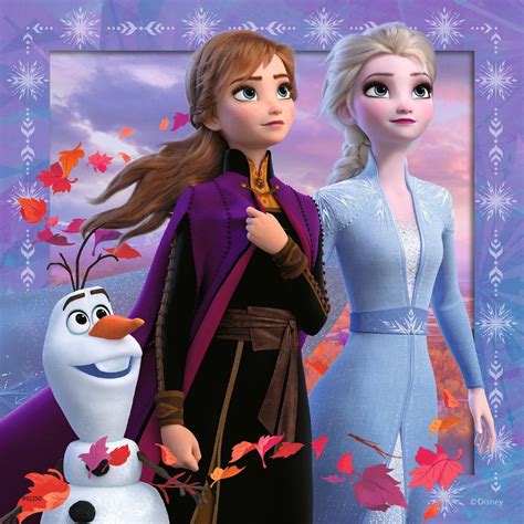 Anna And Elsa With Olaf Elsa And Anna Photo Fanpop