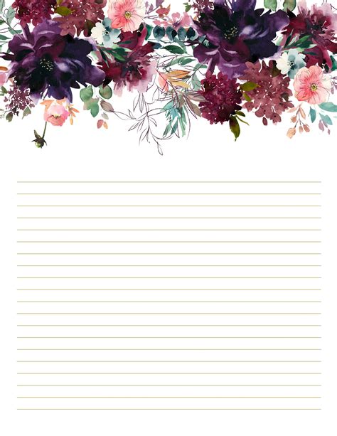 Diy Notepad And Planner Supplies Writing Paper Printable Stationery