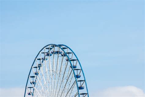 Free Images Sky Ferris Wheel Amusement Park Blue Roller Coaster