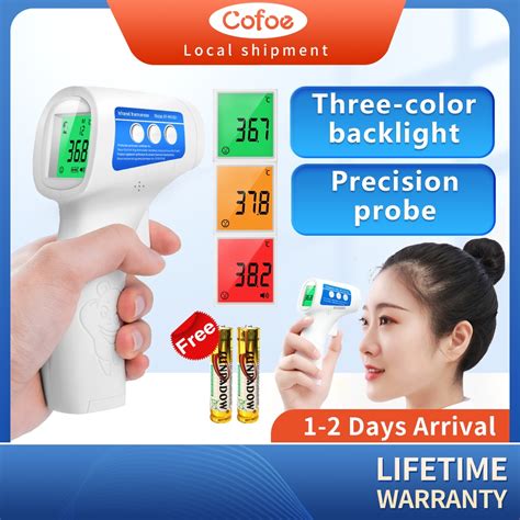 Malaysia Ready Stock Cofoe Forehead Digital Infrared Thermometer Non Contact Body Object