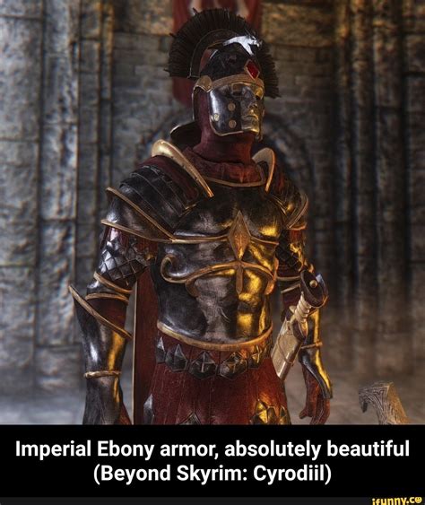 Imperial Ebony Armor Absolutely Beautiful Beyond Skyrim Cyrodiil