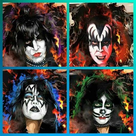 Pin By Gaewen On Kiss Kiss Artwork Kiss Rock Bands Kiss Band