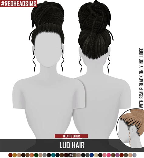 Woman Hair Dreadlocks Hairstyle Fashion The Sims 4 P2