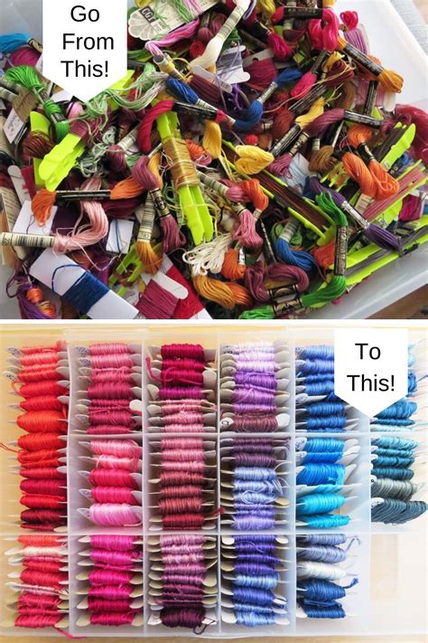 Organise Your Threads Simply And Cheaply Diy Embroidery Thread Diy