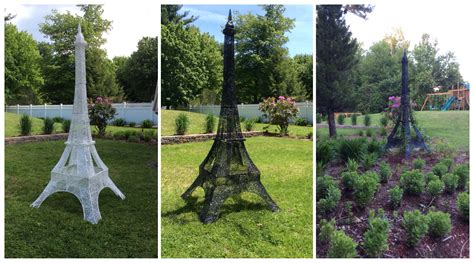 Eiffel Tower Outdoor Christmas Decor Turned Garden Trellis For Clematis