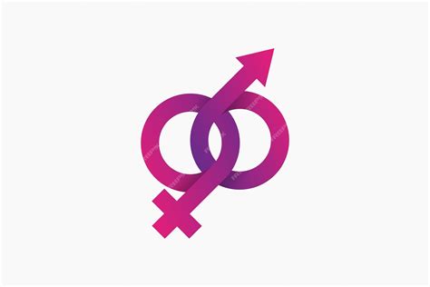 Símbolo De Gênero Logotipo Inspiração Sexo Masculino E Feminino Sinal Vector Illustration