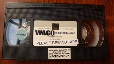 Waco Rules Of Engagement Vhs Etsy
