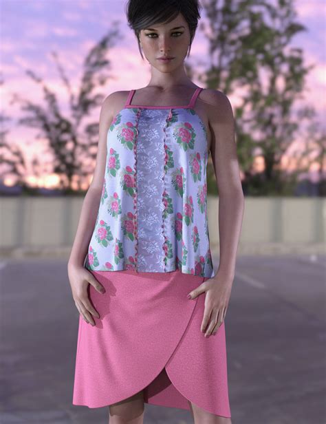 Dforce Wrap Skirt Outfit For Genesis 8 Females Daz 3d