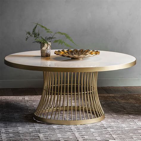 The Artistry Of The Round Gold Table Table Round Ideas