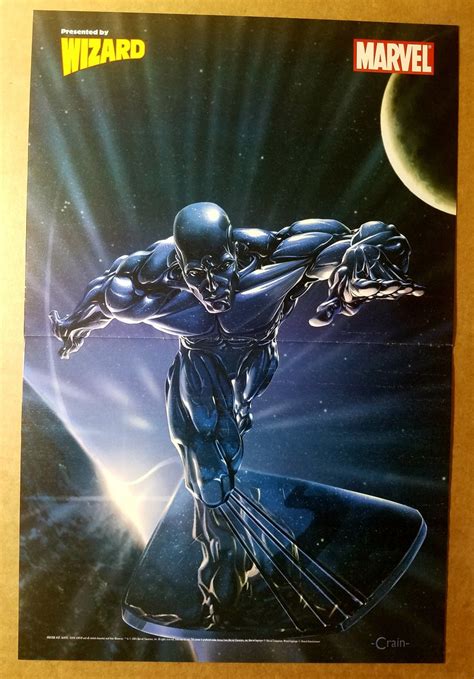 Silver Surfer Fantastic Four Marvel Comics Poster By Clayton Crain