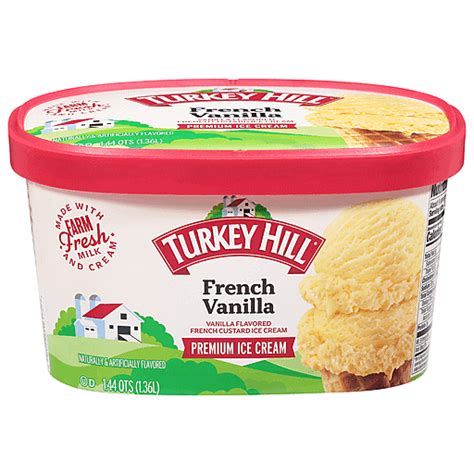Turkey Hill Ice Cream French Vanilla Premium Qt Frozen Foods
