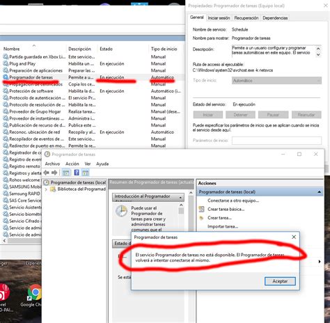 Windows 10 El Programador De Tareas No Está Disponible El