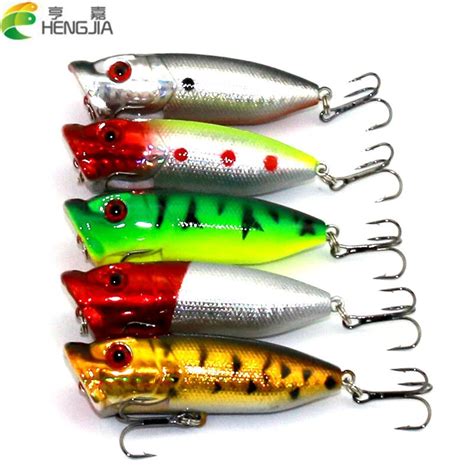 500pcs 65cm 13g Top Water Popper Fishing Lures Bass Pike Carp Trout