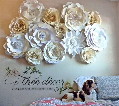 Items Similar To Paper Flowers Set Of 13 Flower Wall Decor Nursery