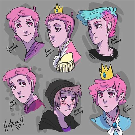 Different Styles Of Prince Gumball Hootsweets Adventure Time Anime