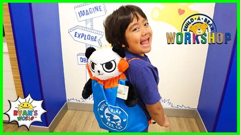 Ryans First Combo Panda At Build A Bear Workshop Youtube