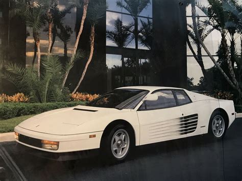 Vintage 80s Poster Ferrari Testerosa Gary Pesnell Power Graphics Ebay